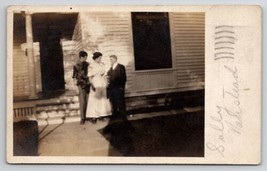 MN Nannestad Family Fred &amp; Sully With Albert D&#39;Leon At Porch RPPC Postca... - $15.95