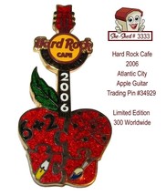 Hard Rock Cafe 2006 Atlantic City Apple Guitar 34929 Trading Pin - $14.95