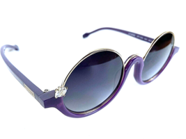 New Polarized Gianfranco Ferre GFF 1099 003 Round Purple Women&#39;s Sunglasses  - £120.63 GBP