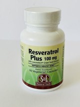 S&L Natural Foods Resveratrol Plus 100mg 60 VegCap Exp 06/25 - $18.71