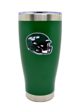 New York Jets NFL 20 oz Color Helmet Logo Stainless Steel Hot Cold Tumbler - $27.72