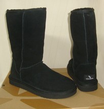 Koolaburra By Ugg Classic Tall Black Suede Fur Lined Boots Size 8 New 1014302 - £55.68 GBP