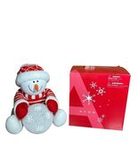 AVON 2004 Plush A SNOWY GLOW Snowman Lighted Snowball Christmas Décor in... - €25,45 EUR