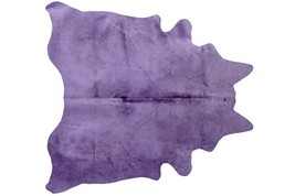 HomeRoots 316712 6 x 7 in. Cowhide Rug - Purple - £368.27 GBP