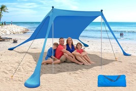 Yengiam Beach Canopy Beach Tent Pop Up Shade Portable Sun Shelter Extra - £49.35 GBP