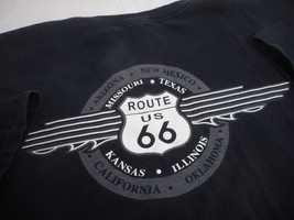 Route 66 Gallup New Mexico Men&#39;s 2X Black T-Shirt Short Sleeve 100% cotton - $15.99