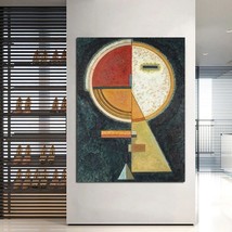 Wassily Kandinsky Famous Hand Painted Abstract Vintage Abstract Canvas Wall Art - £191.08 GBP+