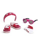 American Girl Summer Accents Set Red Shoes Socks Glasses Store Exclusive... - £23.49 GBP