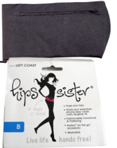 Hips Sister Left Coast Waist Hip Pack Sport Belt Black Size B Women&#39;s 10-16 - £19.65 GBP