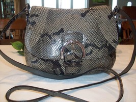 Coach 45648 Soho Snake Python Reptile Pattern Leather Crossbody Flap Bag - £49.71 GBP