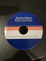 Patriotic Ribbon 2.5&quot; x 108&quot; (3 Yds / 9 Feet) - $0.99