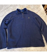 Polo Ralph Lauren  Cowl Neck Long Sleeve Sweater Men&#39;s Size L Denim Blue - $400.52 MXN