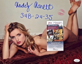 Maddy Monet Autograph Signed 11” X 14” Photo Lip Print Model Jsa Certified 54376 - £39.27 GBP