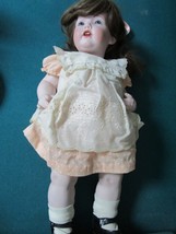 BISQUE DOLL repro GERMANY MARKED JDK 237 # 16, 20&quot; composition FIXED BLU... - $126.71