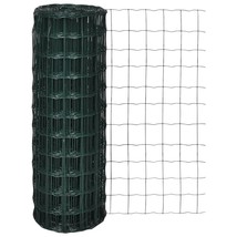 vidaXL Euro Style Steel Fence, 82ft x 3.9ft, Green Powder Coated - $2,700.90 MXN