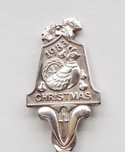 Collector Souvenir Spoon Christmas 1983 Partridge Pear Holly Joseph Mary Jesus - £3.98 GBP