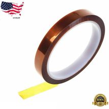 8mm 100ft Kapton Polyimide Tape Adhesive High Temperature Heat Resistant... - £18.17 GBP
