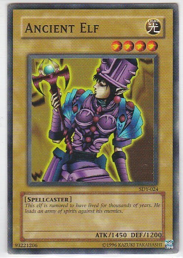 M) Yugioh - Konami - Yu-Gi-Uh! - Ancient Elf - SDY-024 - Trading Card - $1.97