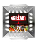 Grill Basket Heavy Duty -Large Grill Baskets For Outdoor Grill Vegetable... - £32.04 GBP