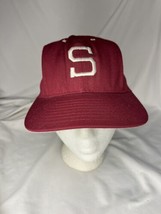 Vintage Calhead Pro Fitted Hat Stanford Cardinal Adult Size 7 Red - £15.64 GBP