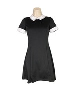 Spirit Halloween Wednesday Addams Dress Women&#39;s XS Black Skater Party Co... - £13.57 GBP