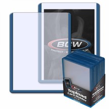 100 BCW 3x4 Topload Card Holder - Blue Border - £17.94 GBP