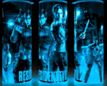 Glow in the Dark Resident Evil 2 Leon &amp; Claire Redfield  Zombie Cup Mug ... - $22.72