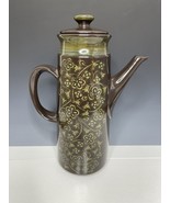 Franciscan Madeira Stoneware 64oz Coffee Pot Brown Green Floral Chocolat... - $62.70 CAD