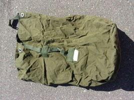 US Military Issue OD Green Nylon Bag Sea Garrison Duffle Equipment PCS L... - £19.41 GBP
