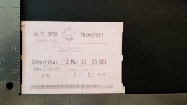 Robert Palmer - Vintage Original German May 2, 1991 Concert Ticket Stub - £14.94 GBP