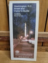 1991 AAA Washington D.C. Street Map and Visitors Guide- Annapolis, Alexandria - £9.48 GBP