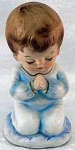 Lefton Bisque Praying Child In Pajamas Figurine Night Light - £20.77 GBP