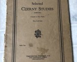 Selected Czerny Studies Books 1,2, and 3 1906 by Emil Liebling - $15.88