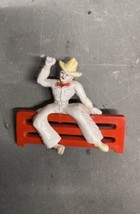 Vintage 1940s Western Celluloid Cowboy On Fence Brooch Pin Bakelite Roy Rogers - £66.73 GBP