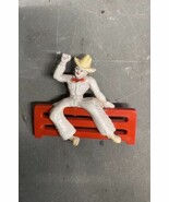 Vintage 1940s Western Celluloid Cowboy On Fence Brooch Pin Bakelite Roy ... - $116.37 CAD