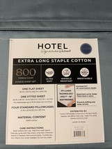 Hotel Signature Sateen 800 TC XL Staple  Cotton Queen Sheet Set 6 piece ... - $58.41