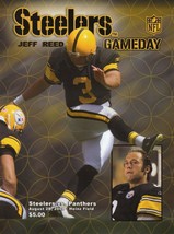 Aug 28 2008 Carolina Panthers vs Pittsburgh Steelers Program Jeff Reed Cover - £15.50 GBP