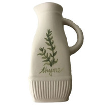 DesignPac Olive Oil Jar  Dispenser Cruet Server Bottle Ceramic Thyme Farmhouse - £15.16 GBP