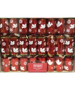 New Pier 1 Imports 8 Pc Christmas Holiday Origami Party crackers doves snow - $29.69