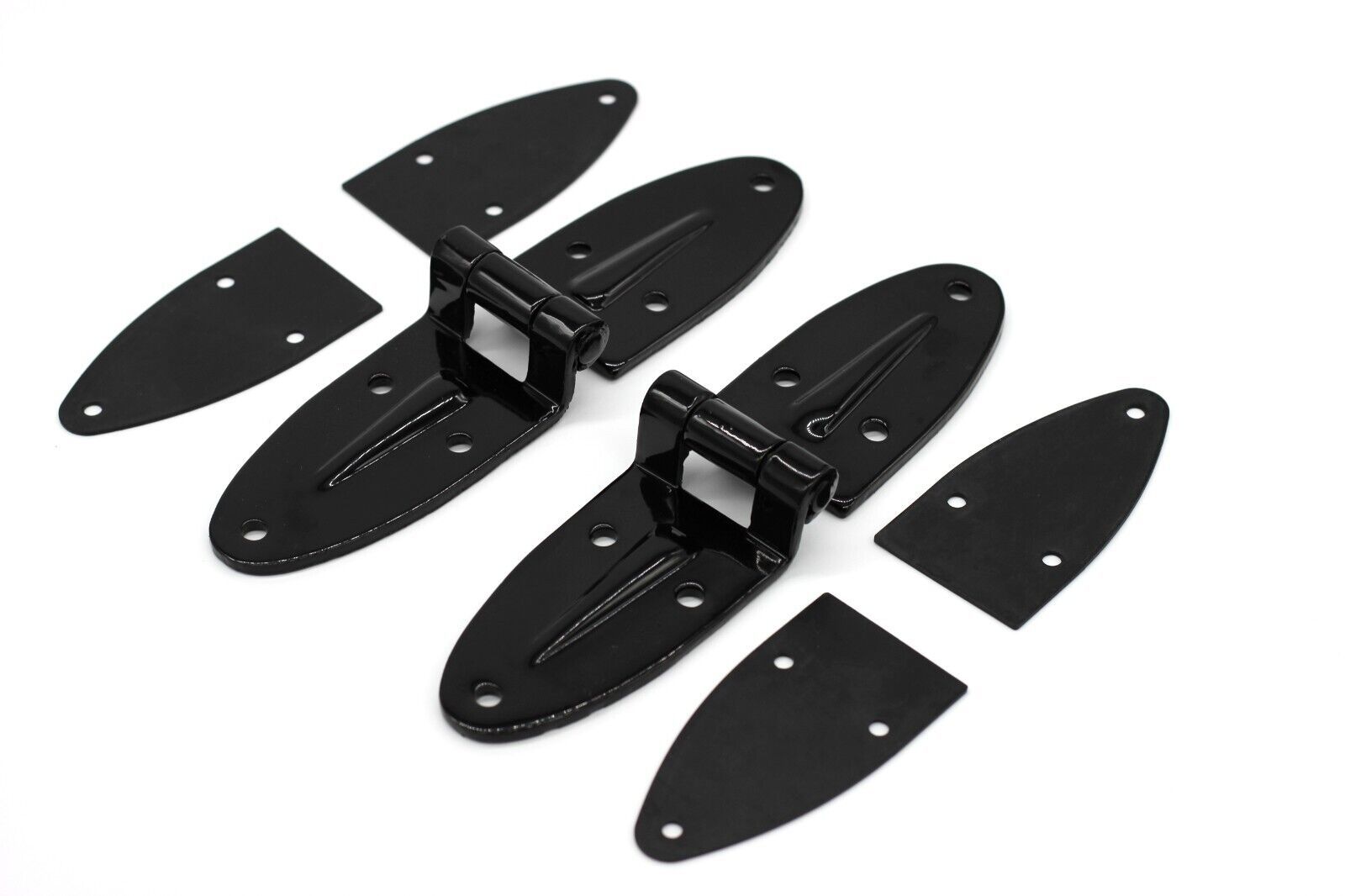fits Toyota Land Cruiser FJ40 BJ40 Black Hood Hinges (2) with Pads   196... - $116.40