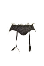 Agent Provocateur Womens Suspenders Elegant Unique Lace Black Size S - £66.60 GBP