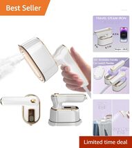 Fast Heating Mini Travel Steamer Iron - 1000W, Safe for All Fabrics, Lig... - $49.45