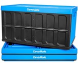 62L Collapsible Storage Bins With Lids - Folding Plastic Stackable Utili... - $135.99