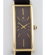 SARCAR 18k Oro Giallo Mano-Avvolgimento Donna Abito Orologio W/ Pelle Fa... - $2,699.18
