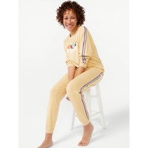 Joyspun Women&#39;s French Terry Holiday Pajama Gift Set 2-Piece, Size 3XL (22W-24W) - £24.85 GBP