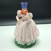 Wizard Of Oz Music Box Enesco Figurine Statue Porcelain Glinda Good Witch Wand - $94.05