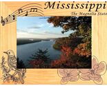 Mississippi The Magnolia State Laser Engraved Wood Picture Frame Landsca... - $53.99