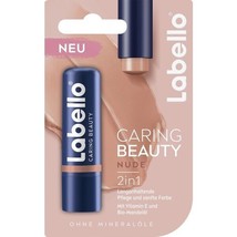 Labello Caring Beauty NUDE lip balm/ chapstick -1ct. FREE US SHIPPING - £7.34 GBP