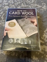 How to Card Wool : Four Spinners, Four Techniques by Interweave (2012, DVD) - $13.54