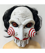 Billy Jigsaw Saw Movie Mask Puppet Costume Halloween Scary Game Latex Wh... - £22.80 GBP